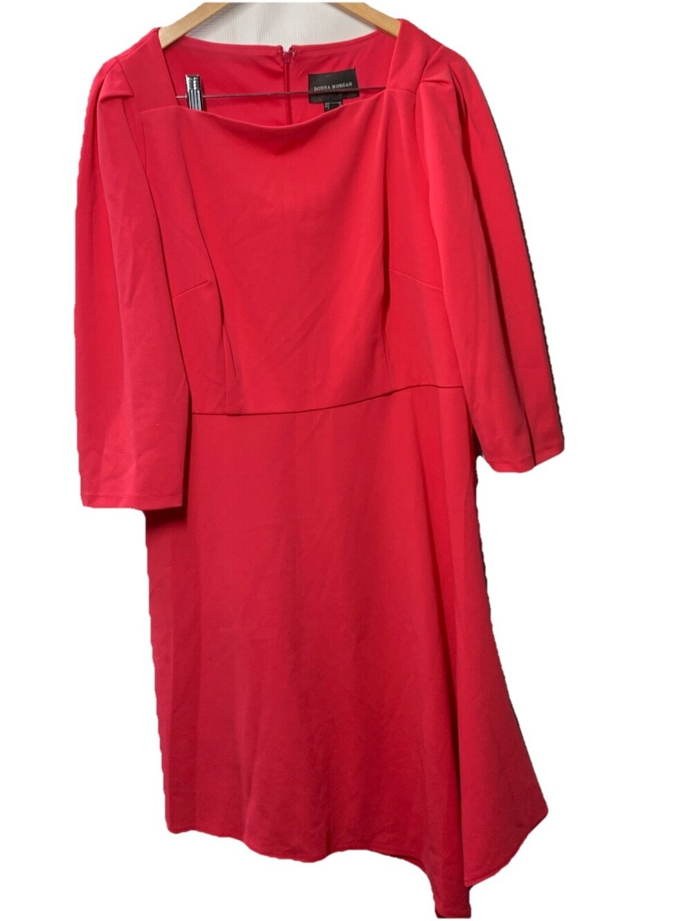 DONNA MORGAN Women's Stretch Formal Evening Casual Dress 3/4 Sleeve Size 14